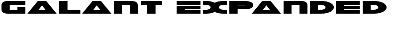Galant Expanded Font