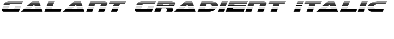 Galant Gradient Italic Font