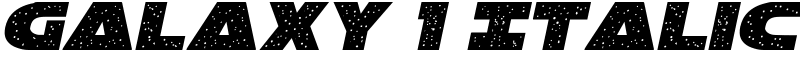Galaxy 1 Italic Font