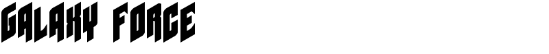 Galaxy Force Font
