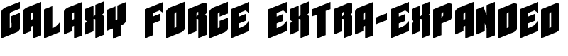 Galaxy Force Extra-Expanded Font