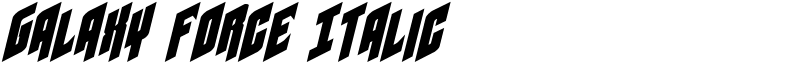 Galaxy Force Italic Font