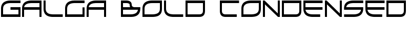 Galga Bold Condensed Font