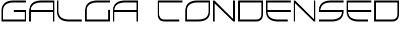 Galga Condensed Font