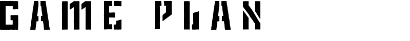 Game Plan Font