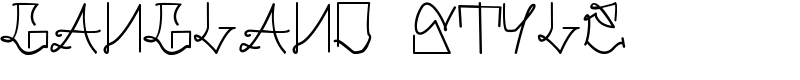 Gangland Style Font