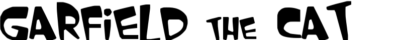 GARFIELD the CAT Font