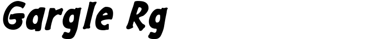 Gargle Rg Font