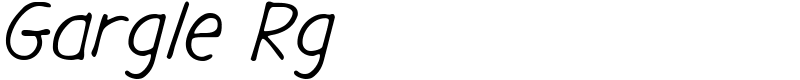 Gargle Rg Font