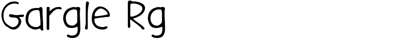 Gargle Rg Font