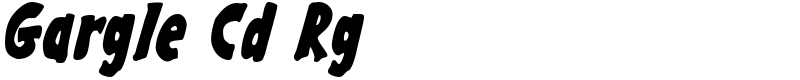 Gargle Cd Rg Font
