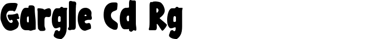 Gargle Cd Rg Font