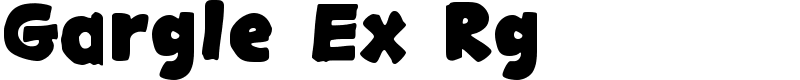 Gargle Ex Rg Font