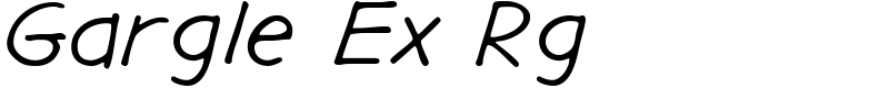 Gargle Ex Rg Font