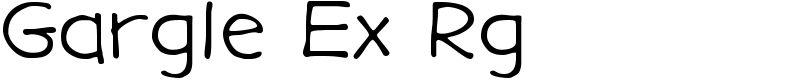 Gargle Ex Rg Font