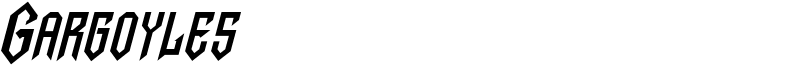 Gargoyles Font