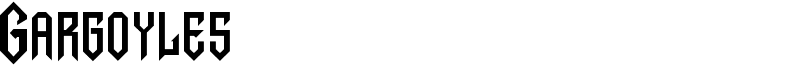 Gargoyles Font