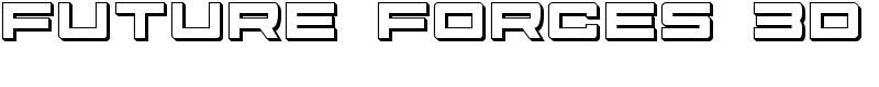 Future Forces 3D Font
