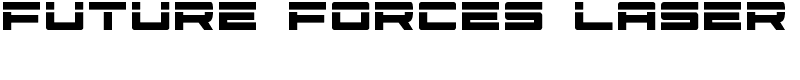 Future Forces Laser Font