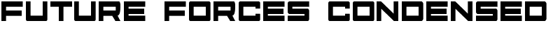 Future Forces Condensed Font
