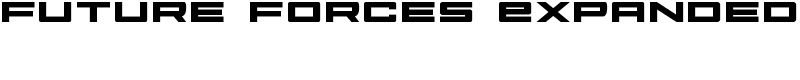 Future Forces Expanded Font