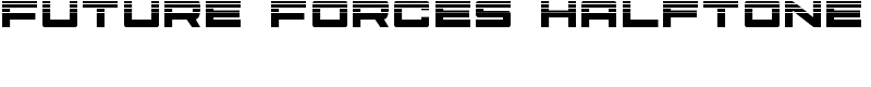 Future Forces Halftone Font