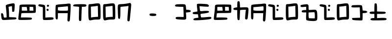 Splatoon - Cephaloblock Font