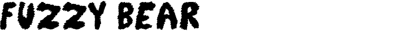 Fuzzy Bear Font