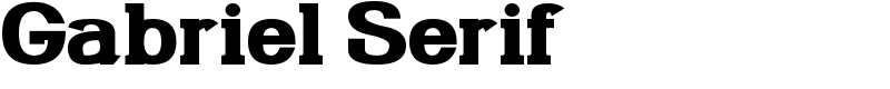 Gabriel Serif Font