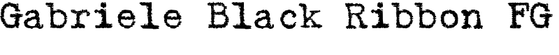 Gabriele Black Ribbon FG Font