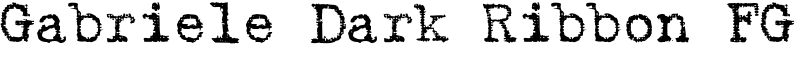 Gabriele Dark Ribbon FG Font