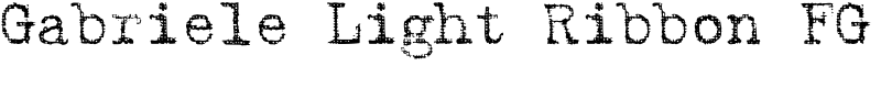 Gabriele Light Ribbon FG Font