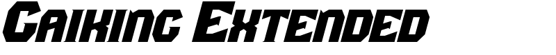 Gaiking Extended Font