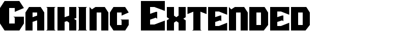 Gaiking Extended Font
