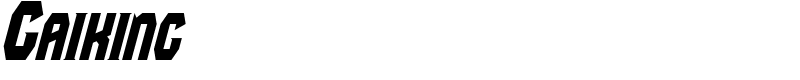 Gaiking Font