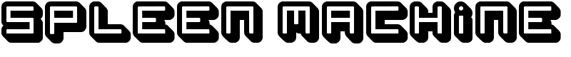 spleen machine Font