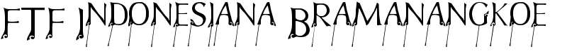 FTF Indonesiana Bramanangkoe Font