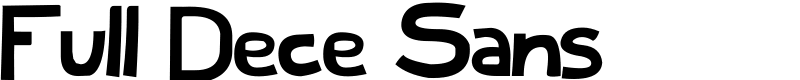 Full Dece Sans Font