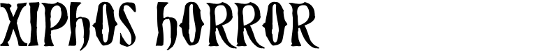 Xiphos Horror Font