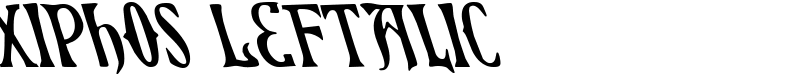 Xiphos Leftalic Font