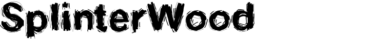 SplinterWood Font
