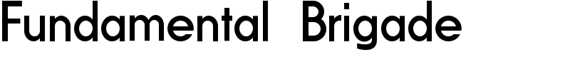 Fundamental Brigade Font