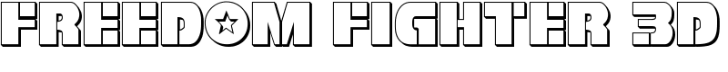 Freedom Fighter 3D Font