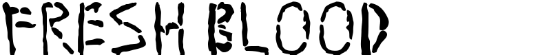 Fresh Blood Font