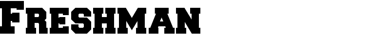 Freshman Font