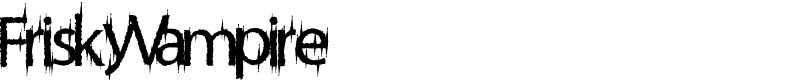 FriskyVampire Font