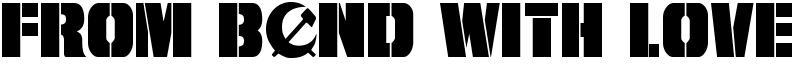 From BOND With Love Font