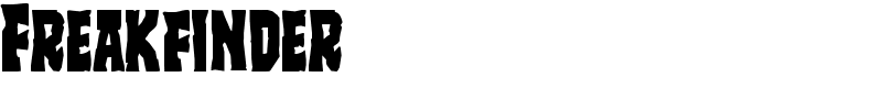 Freakfinder Font