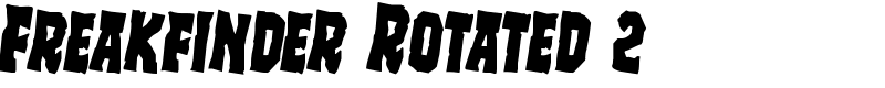 Freakfinder Rotated 2 Font