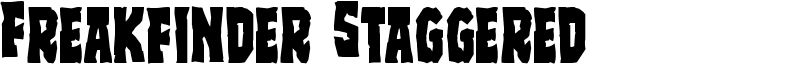 Freakfinder Staggered Font